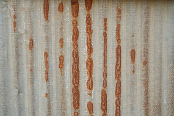 Zinc surface rust