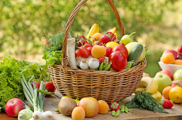 Fresh fruits and vegetables