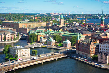 Fototapeta na wymiar A view of Stockholm old city, Sweden