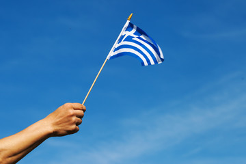 Greek flag.