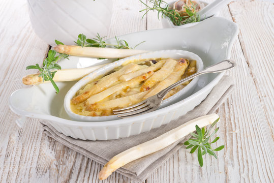Asparagus leek casserole