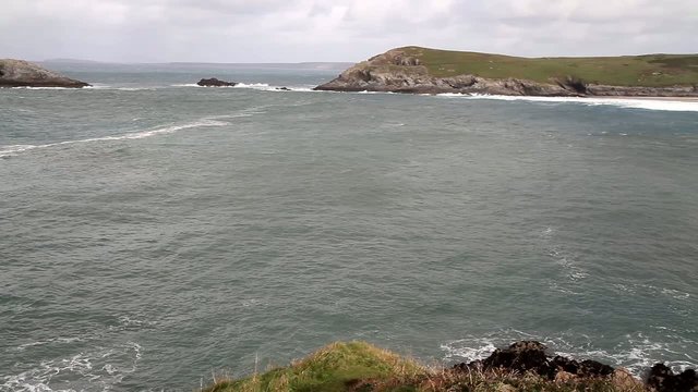 Cornish bay Crantock Cornwall England UK