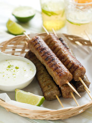 Minced meat kebab