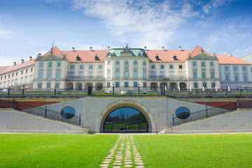 Fototapeta premium Warszawa, Polska. Stare Miasto - słynny Zamek Królewski. Świat UNESCO