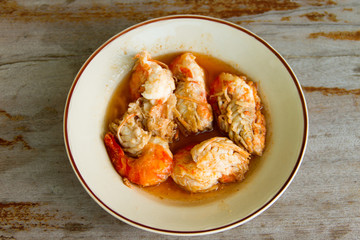 Shrimp with garlic pepper