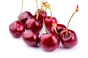 Sweet fresh cherry isolated