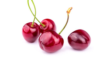 Sweet fresh cherry isolated