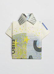 Geldschein, Hemd, 5 Euro, neu