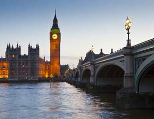 Houses of Parliament, Westminster bridge in the heart of london.