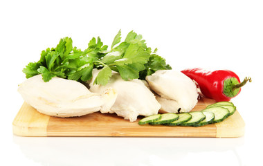 Boiled chicken breast