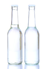 Water bottles isolated on white