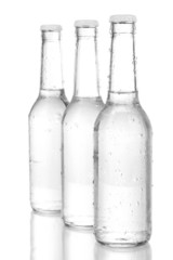 Water bottles isolated on white
