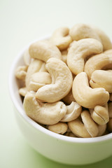 Pile of cashew nuts