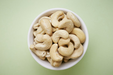 Pile of cashew nuts