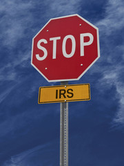 stop irs post sign