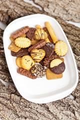Variety of Cookies on plate
