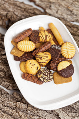 Variety of Cookies on plate