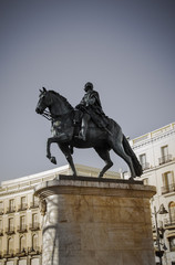 Carlos III sculpture, madrid spain