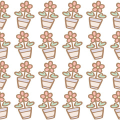 Seamless pattern of flower background