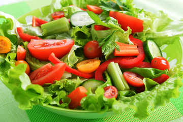 salad with vegetable