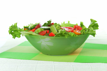 salad with vegetable