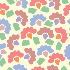 Seamless pattern of flower background