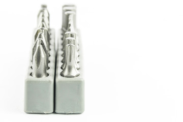 Various type of screwdriver heads