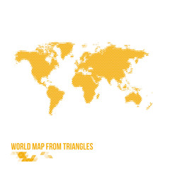 World Map From Triangles