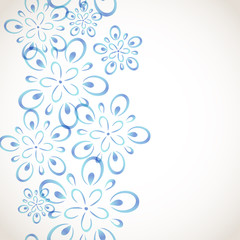 Monochrome flower pattern