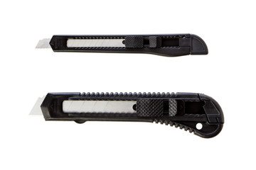 Box cutter knives isolated