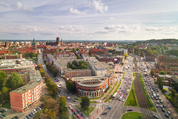 Fototapeta premium Panorama of Gdansk city centre in Poland