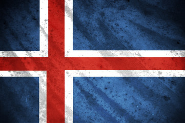 Fototapeta premium flag of iceland