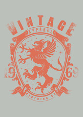 Lion shield © Tshirt-Factory.com