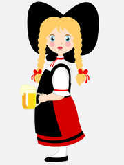 Alsacienne à la bière