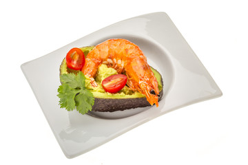 Shrimps and Avocado