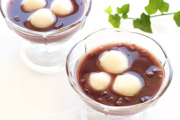 冷やし白玉ぜんざい