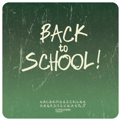 Back to school poster. Vector