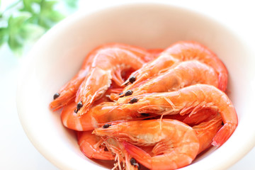Boiled prawn
