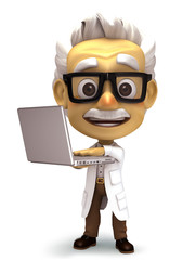 Professor series with laptop