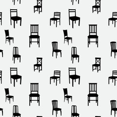 Seamless Chairs Pattern