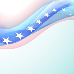 4th of July, American Independence Day concept with shiny stars