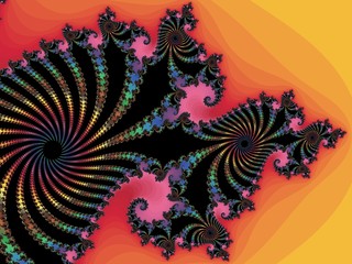 Patterned fractal spiral