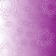 pink background with flowers in relief