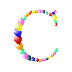 Naklejka premium balloon letter