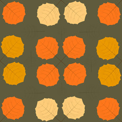 Seamless background with autumn leaves.