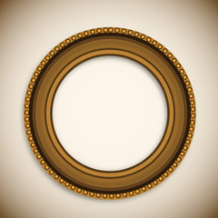 Beautiful decorated circle photo frame.