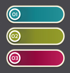 Fototapeta premium Vector Progress Background / Product choice or Version