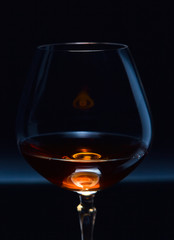 snifter with brandy