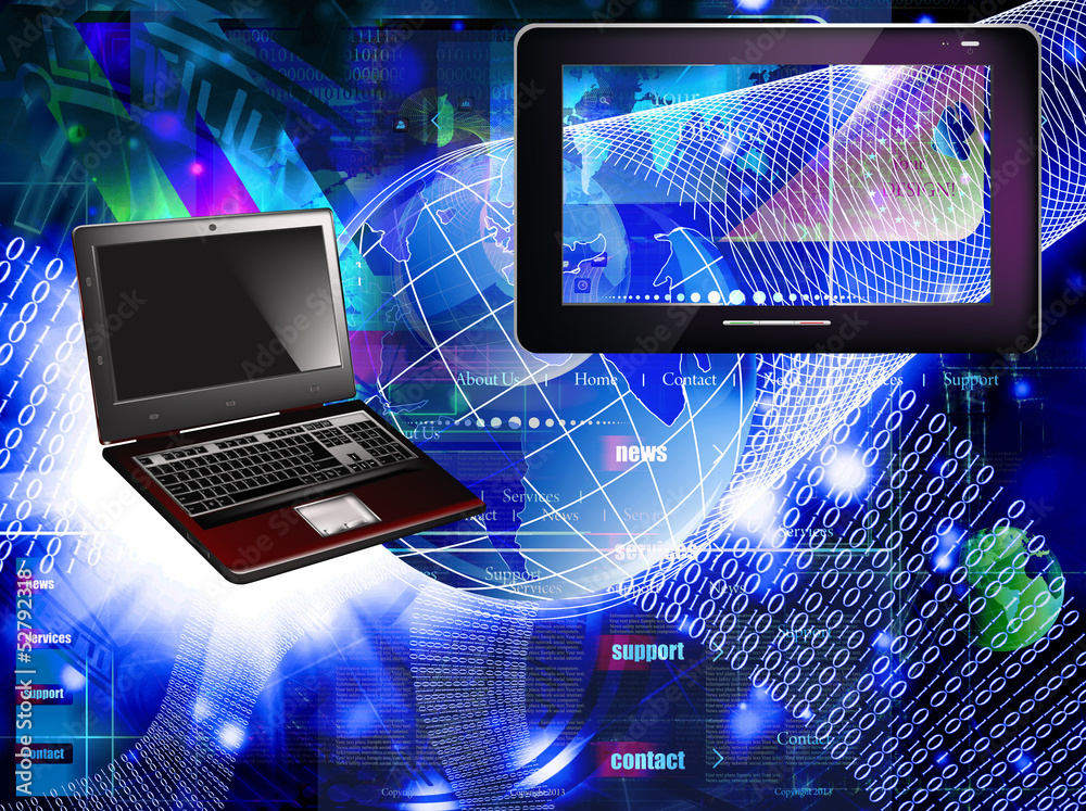 Wall mural programming internet website network