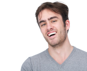 Portrait of handsome young man smiling